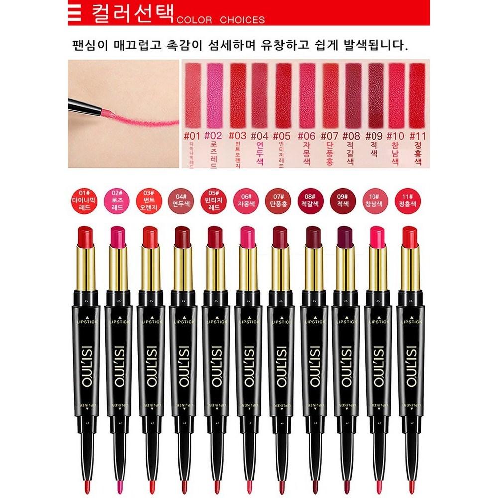 HANFEN Deutschland 1/1 + 1 doppel kopf lippenstift stift lip pencil rotierenden lip liner lip pencil, keine. 9, 1 Stück
