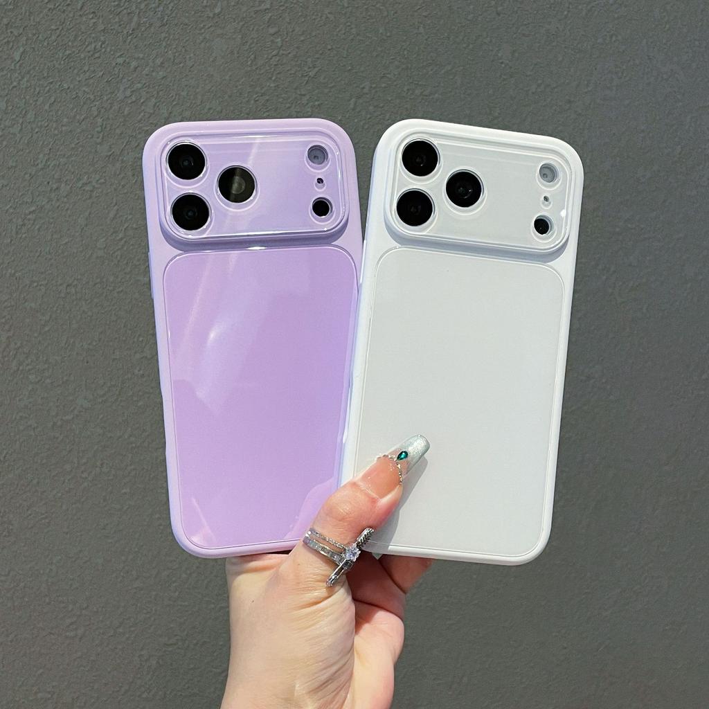 Seconds change 17 for iPhone16 brightening crystal lens glass 15 mobile phone case 14 Apple 13 anti-drop protective case