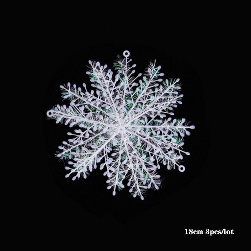Christmas Snowflake Tree Decoration Window Ornament White Party Supplies