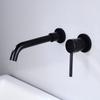 Modern Brass Wall Mounted Bathroom Basin Faucet Wall Sink Swivel Spout Bathtub Mixer Tap Crane Antique Bronze Finished