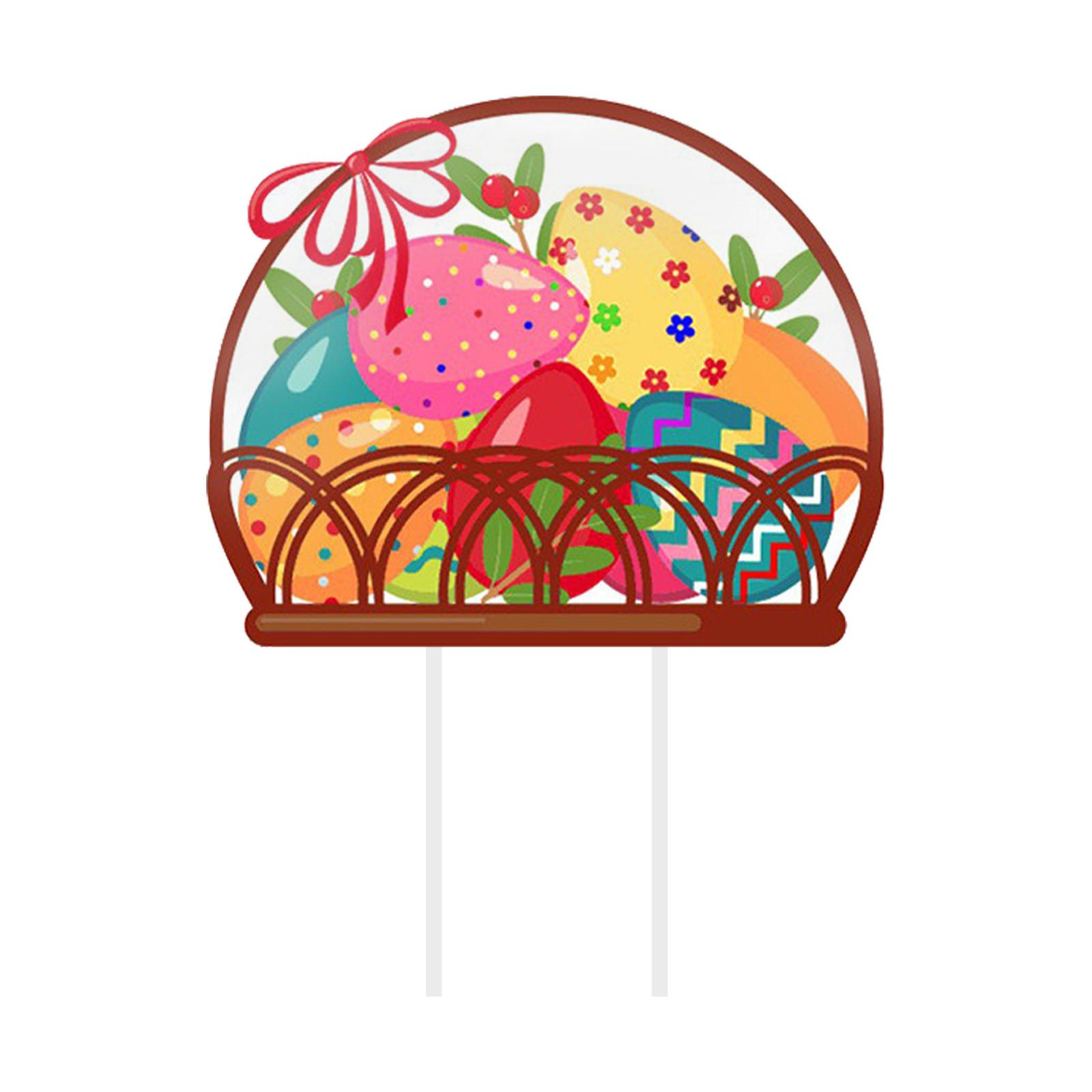 

Пасхальные украшения, открытый кролик, цыпленок, яйца, двор, знаки, садовый декор