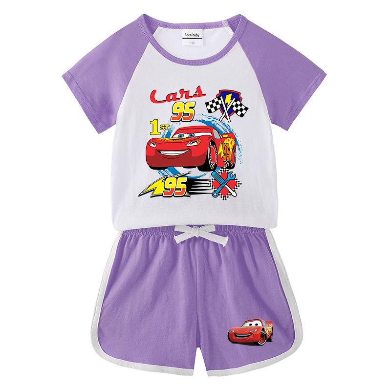 2025 Kids' Summer Outfit: Boys and Girls T-shirt & Shorts Set