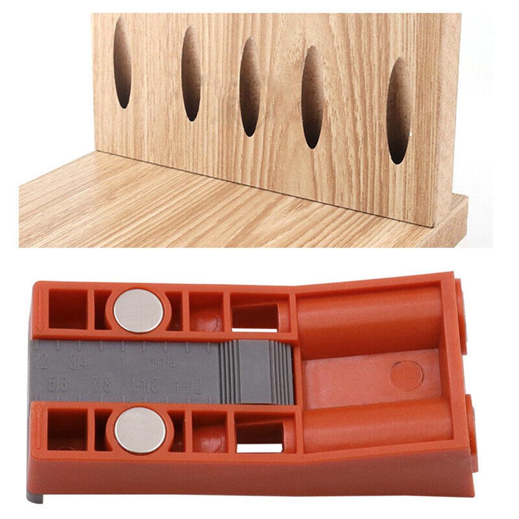 Oblique Hole Locator Woodworking Drill Guide 9.3mm Adjustable Range Hole Locator Fixture With Clear Scale, Oblique Pocket Jig Positioning Accessories