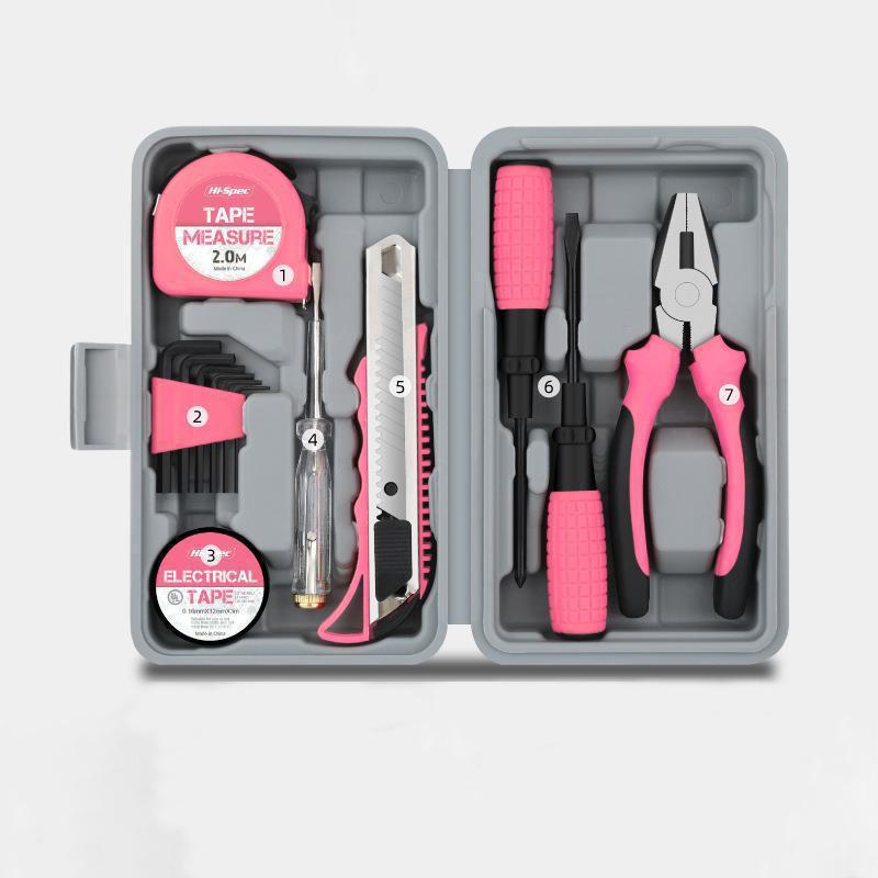 

Home Tool Set: Allen Wrench, Storage, Screwdriver, and Pliers