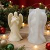 Easy to Use Silicone Candle Mould Featuring Detailed Sleep Angel Designs for Craft Projects
