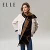 ELLE Women's 100% Merino Wool Jacquard Scarf