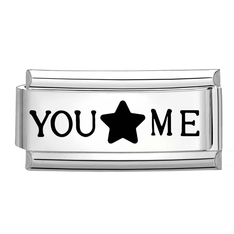 Lasergravur Klavier Herz Stern Flügel NO.7 Lippen Italienische Charm-Glieder Passen 9mm Armband Edelstahl Männer Frauen DIY Herstellung Geschenke