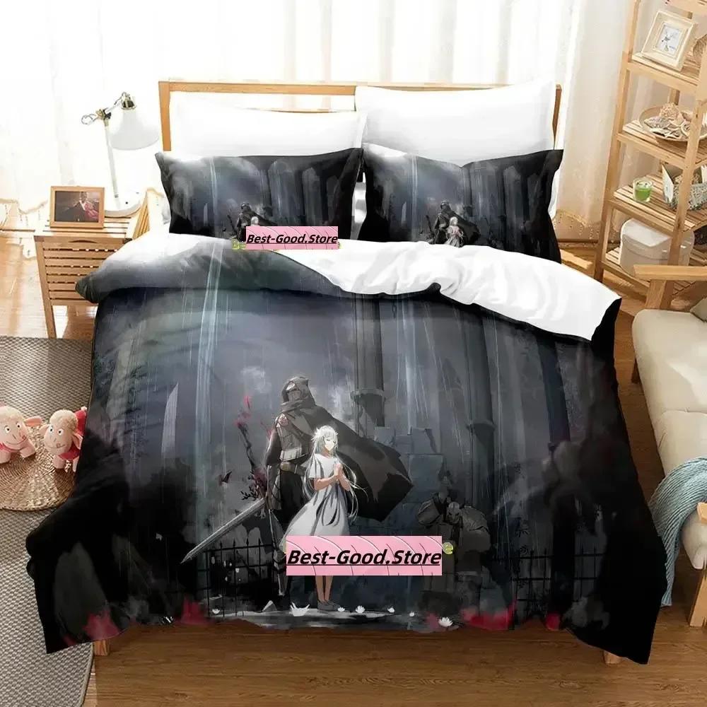 Gamw ENDER LILIES Quietus of the Knights Bedding Set Printed With Pillowcase Bed Duvet Cover Soft Single Double Queen Super King