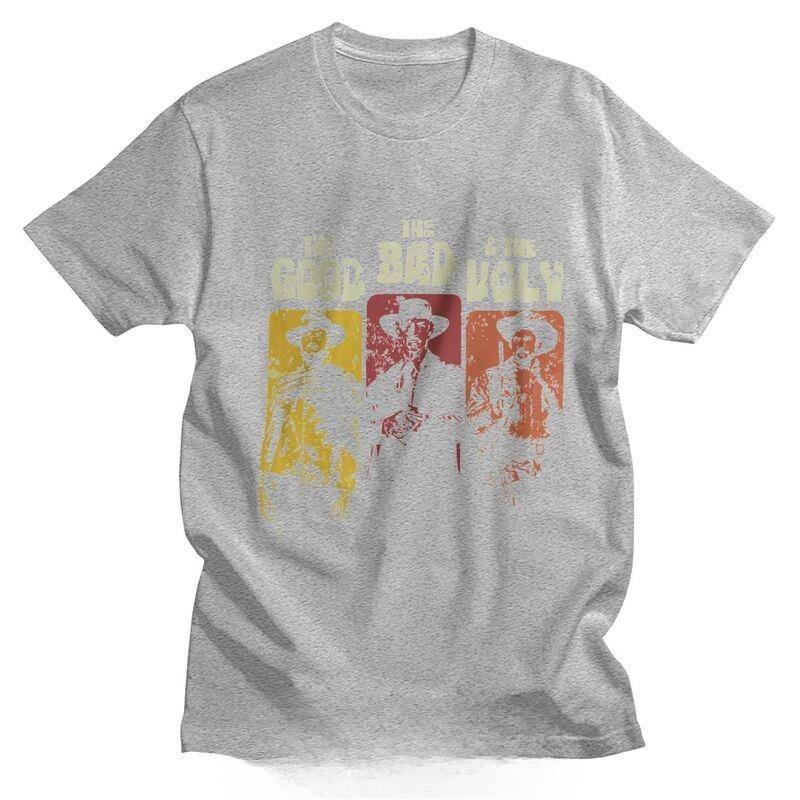 The Good The Bad and The Ugly Unisex T Shirt Cotton Tees Clint Eastwood T Shirt Il Buono Brutto Cattivo Women Summer T Shirt
