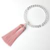 LEOBEE Prayer Beads for Women Genuine Crystal Red Quartz Comes with a Magnetic Prayer Bead Bag Can Be Used by All Sects (Rose Quartz)
