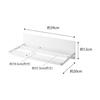 Yamazaki Jitsugyo 3671 Magnetic Bathroom Bath Towel Shelf, White, Approximately W39 X D20 X H12cm MIST Wall Storage Towel Storage Storage Shelf with