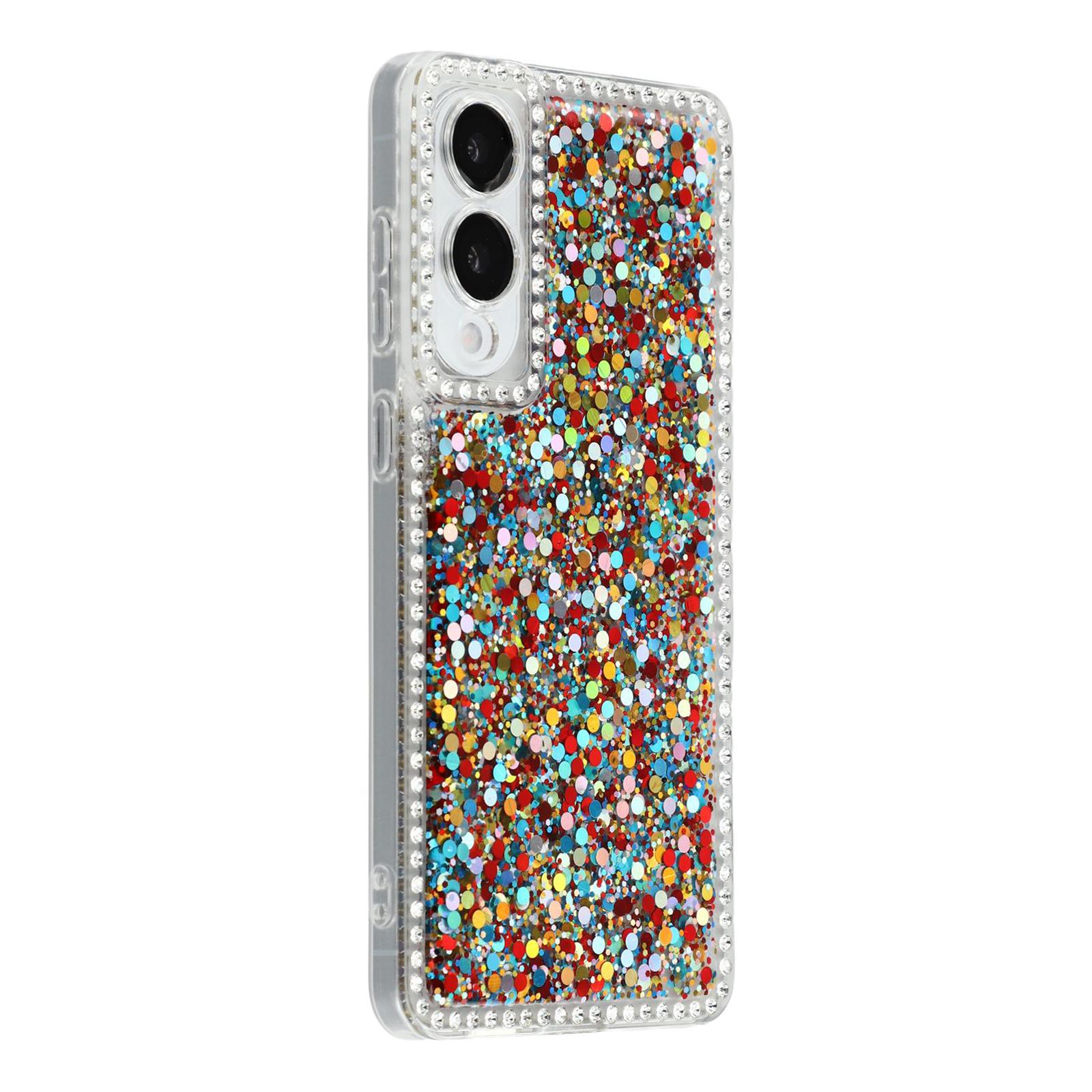 

For Samsung Galaxy S25 Edge Case Rhinestone Edge Glitter Epoxy TPU Phone Cover C