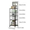 5 Tier Storage Shelf 110LBS Heavy Duty Organizer Shelf with Rolling Wheels for Laundry Bathroom Kitchen Garage Pantry