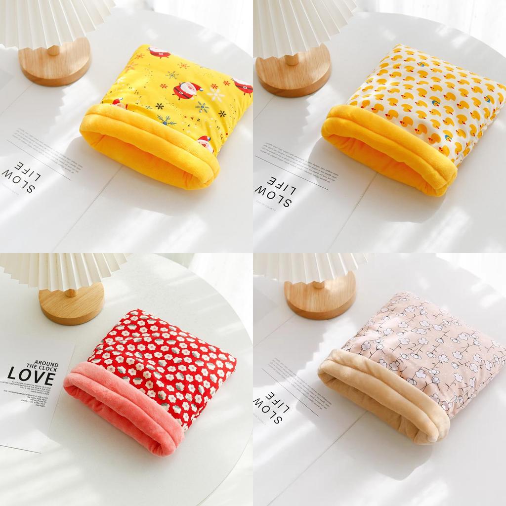 Hamster Fleece Bed With Cotton Material For Winter Indoor Resting Comfort