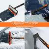DU Life Car Snow Broom Snow Scraper Snow with 3 Adjustable Heights from Instantly Restores Front Snow Brush Car Washes and Telescoping Aluminum Snow