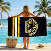 Boston Bruins Fashion Beach Towel Portable Soft Quick Dry Towel For Swimming Camping Holiday Use