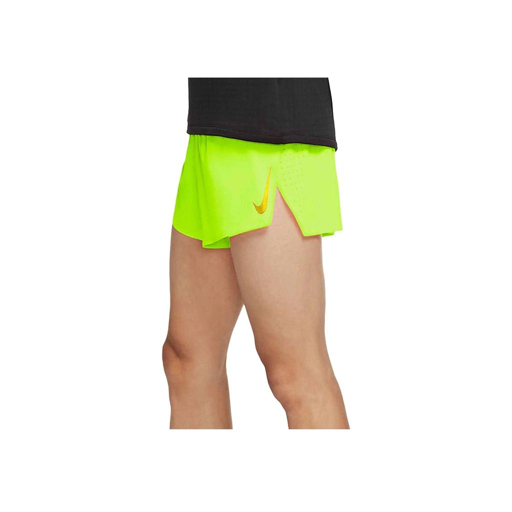 Nike Moisture-Wicking Solid Color Running Shorts Men Bottoms Fluorescent-Yellow CJ7838-702
