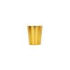 Gold Happy Birthday Party Tableware Set: Solid Color Disposable Plates, Cups, and Napkins with Hot Stamping Design.