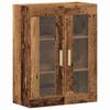 Highboard Reclaimed Wood 69.5 x 34 x 180 cm Engineered Wood and Glass