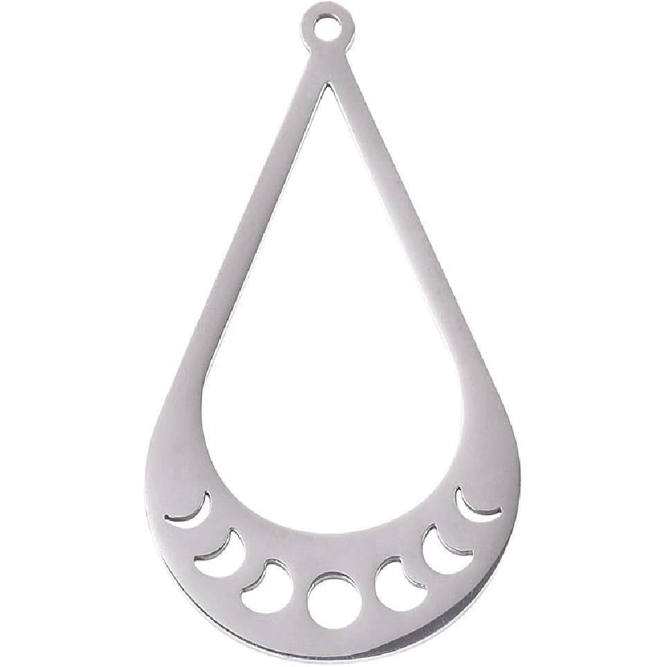 Airssory 12 Pcs 3-Colors Stainless Steel Flash Lightning Bolt Charms Celestial Weather Collection Thunder Mini Dangle Pendants Assortment for Jewelry