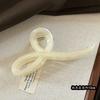 Jelly Colored Bow Grip Clip Sweet Ornament Back of Head Hair Shark Clip Simple Large Hair Clips Hairpin Fashion Hair Accessories