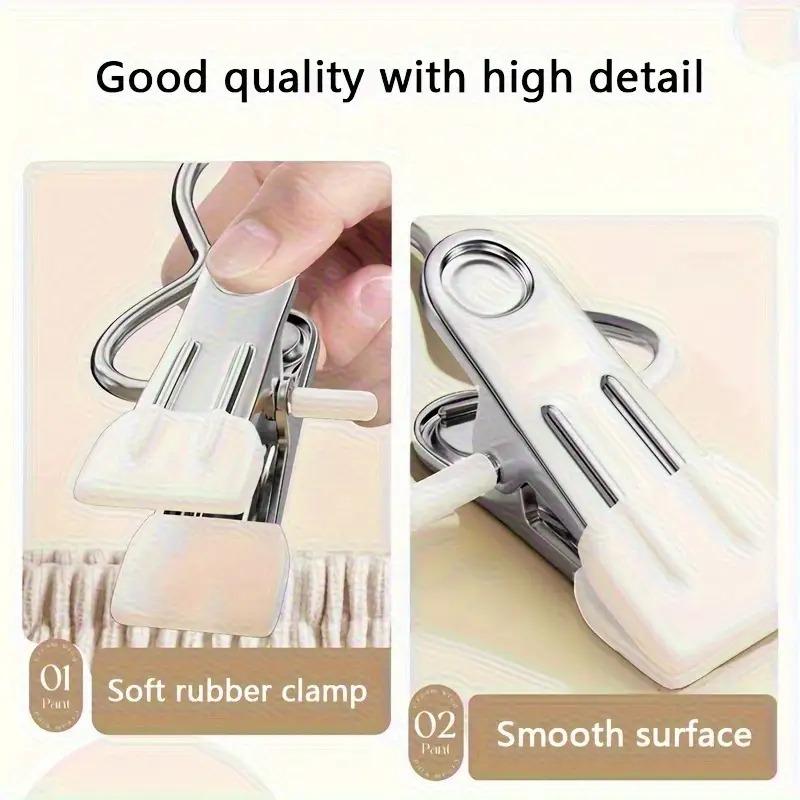 12 verstellbare Kleiderbügel mit Clips, rutschfeste platzsparende Metallbügel für Hosen, Röcke und alle Kleidungsstücke - Hält Kleidung ordentlich und organisiert