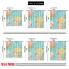 2pcs 2D Flat Printing Drapes Vintage Floral Rose Digital Printed Polyester Drapes Festive Curtains Use for Photo Booths &