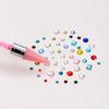 Diamond Painting Wax Picker Pen with 6 Replaceable Tips Crystal Handle Double End Rhinestone Pickup Tool for Nail Art Beads Gems DIY Crafts