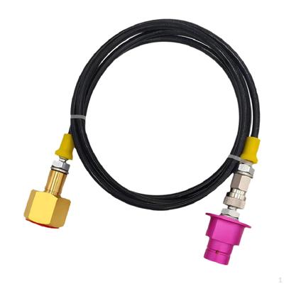 CO2 Adapter Cylinder Refill Hose Direct Connector,Connecting Tube,Aluminum