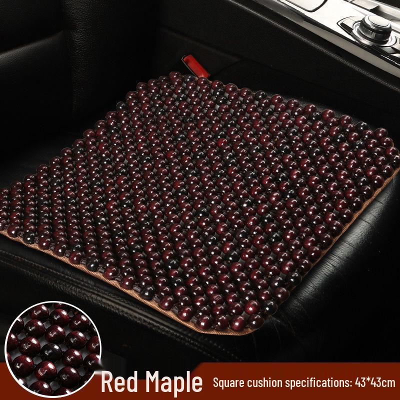 

Universal Four Seasons Wooden Beaded Car Seat Cushion – Breathable Cooling Pad for Summer Default