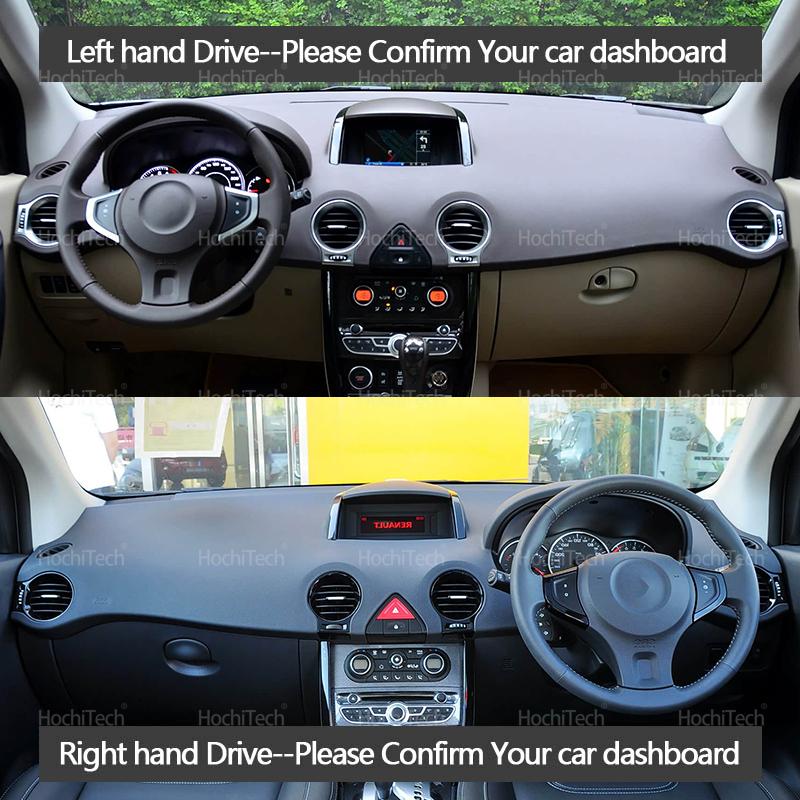 Dashboard Cover for Renault Koleos 1 HY 2008~2016 Samsung QM5 Car Dashboard Cover Avoid Light Pad Trument Panel Mat Carpets