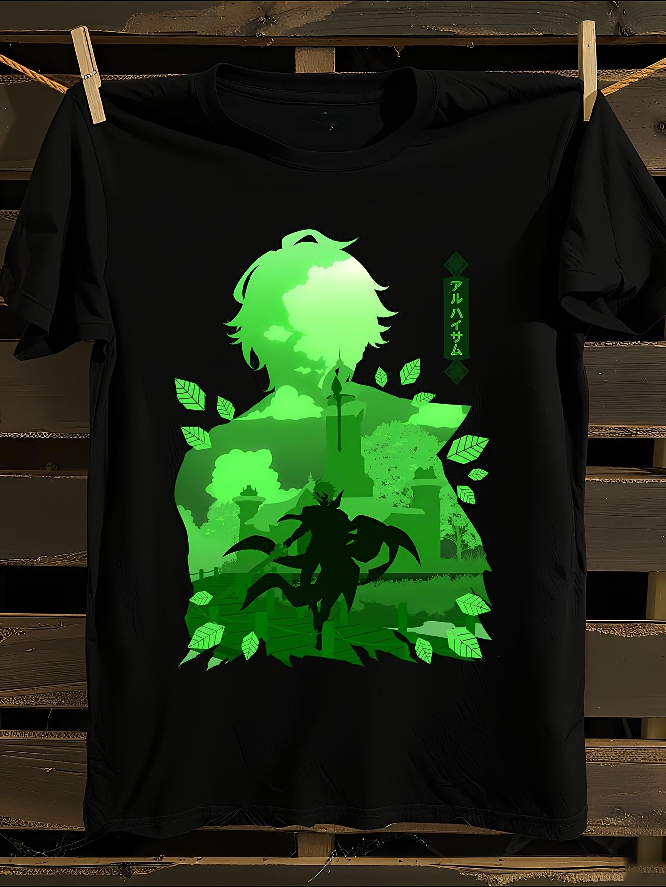 Genshin Impact Alhaitham Graphic Tee - Anime Tshirt Anime... L