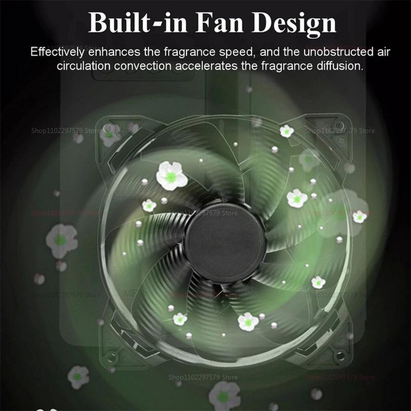 Air Purifier Wall Mount Hotel Aroma Diffuser 160ml Fan-Shaped Interior Fan for Lobby Spa Spa Room Office Aromatherapy Machine