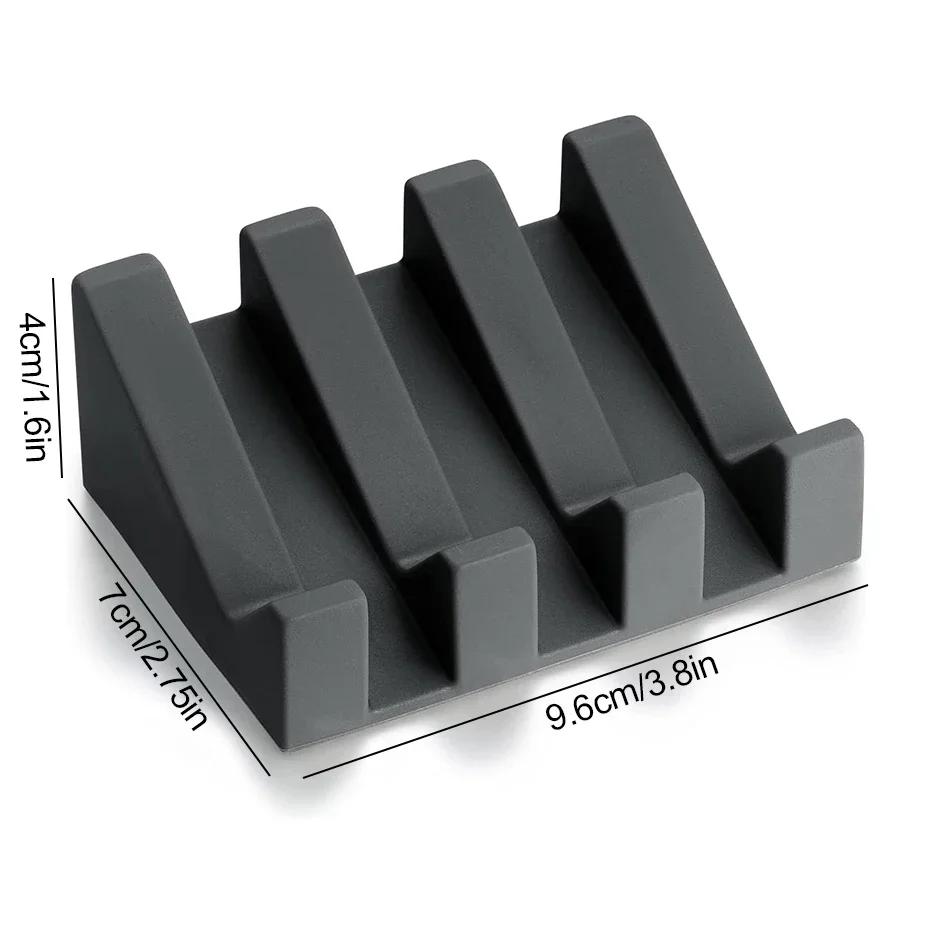 Selbstentwässernde Seifenablage Halter Badezimmer Dusche Tragbarer Seifenhalter Hält Seife Trocken Leicht zu Reinigen Schwammablage Küchenzubehör