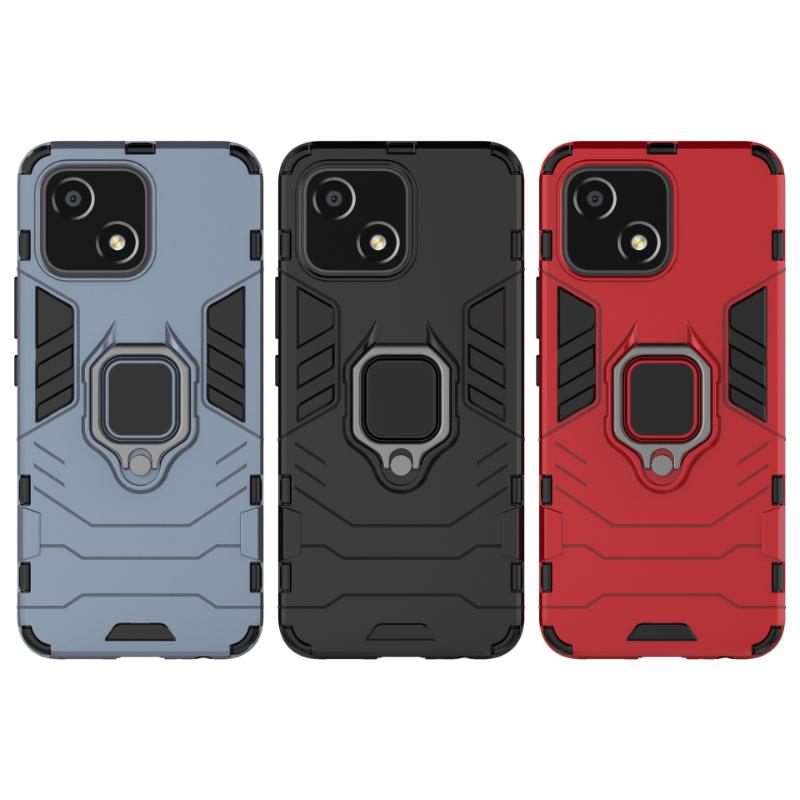 Für Huawei Honor Play 30 Plus 5g Rückseite Handyhülle Stoßfest Panzer Anti-Fall Metallringhalter Magnetischer Schutz Funda Coque