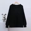 Jesienny Luźny Sweter Dzianinowy Pulower Casual dla Kobiet Moda Nowy Długi Rękaw Okrągły Dekolt Zimowe Swetry Kobiety Elegancki Gładki Ciepły Dzianinowy Sweter 25722