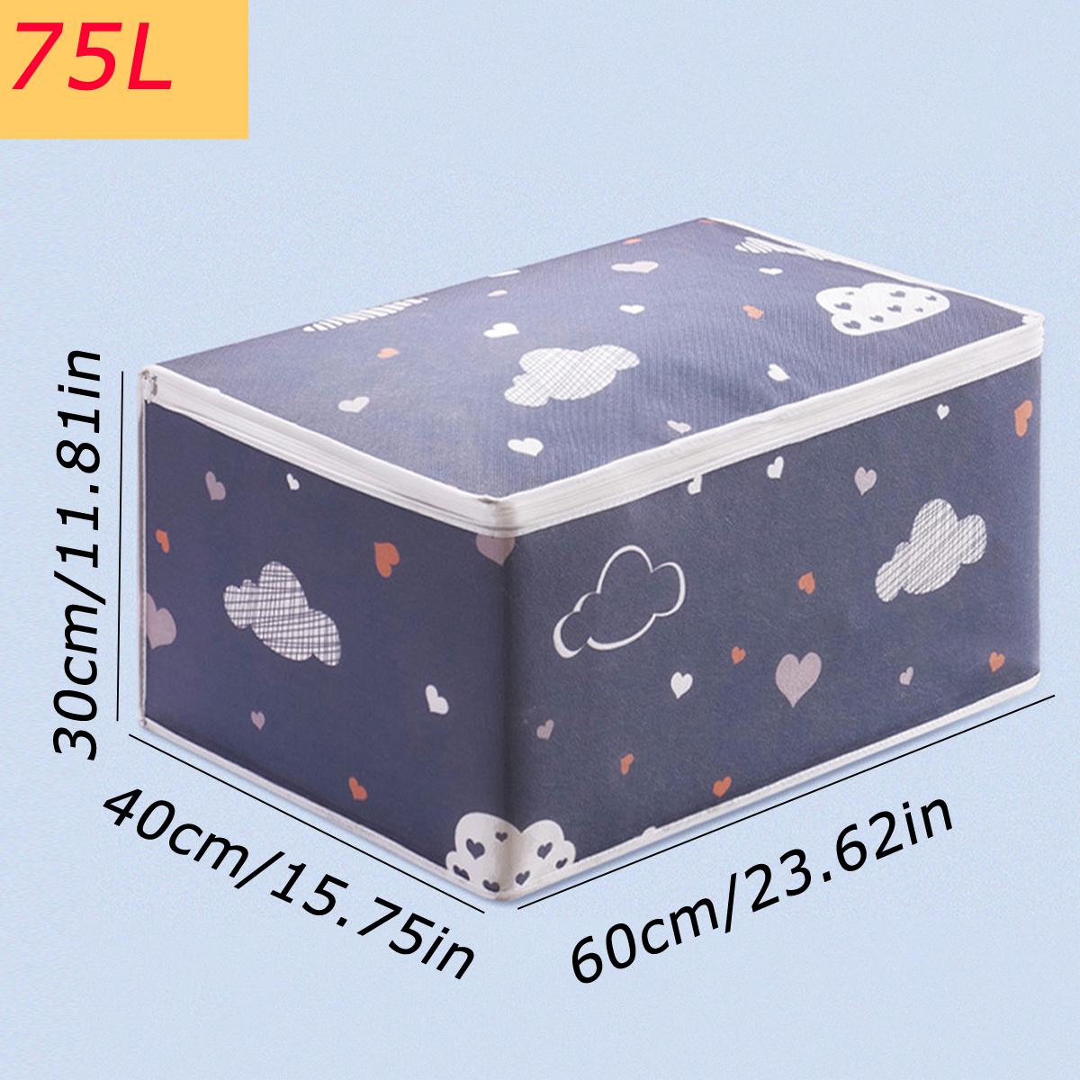 

Влагостойкий органайзер 105л, сумка для хранения одежды, одеяла, большая вместимость, сумки для сортировки одеял, пылезащитный шкаф для хранения под кроватью