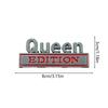 Queen 3D Sticker 2 Pieces Waterproof 3D Metal Auto Decals Queen Edition Design Car Metal Sticker For Trucks SUVs Motorcycle