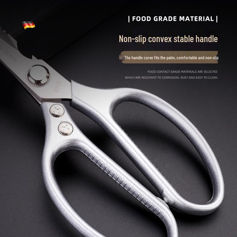 SK5 Stainless Steel Multifunctional Kitchen Scissors for Chicken, Barbecue, and Household Use