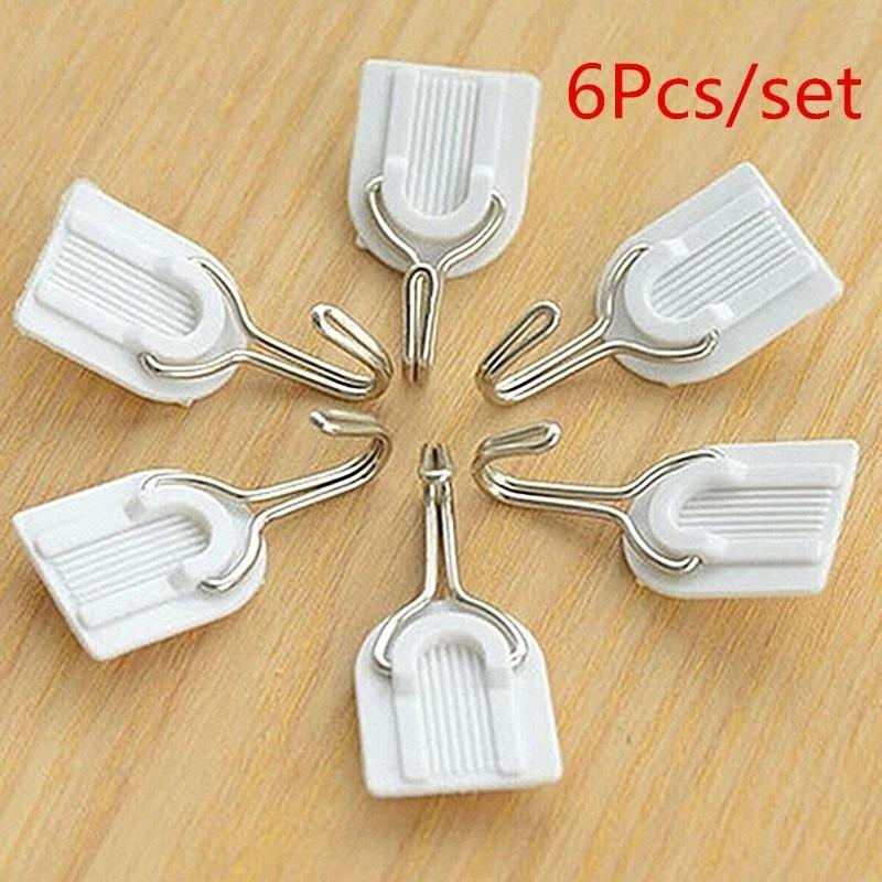 6Pcs/lot Colorful Wall Hook Key Hair Pin Holder Organizer Decorative Organizer