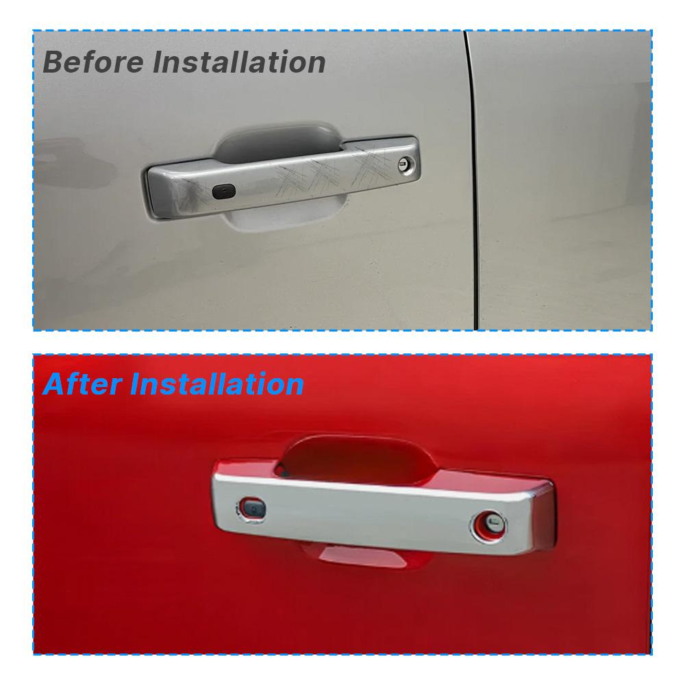 Car Door Handle Cover Trim For Ford F150 2025 2025 / F-250 F-350 Super Duty 2025-2025 Black/Chrome Car Styling Accessories