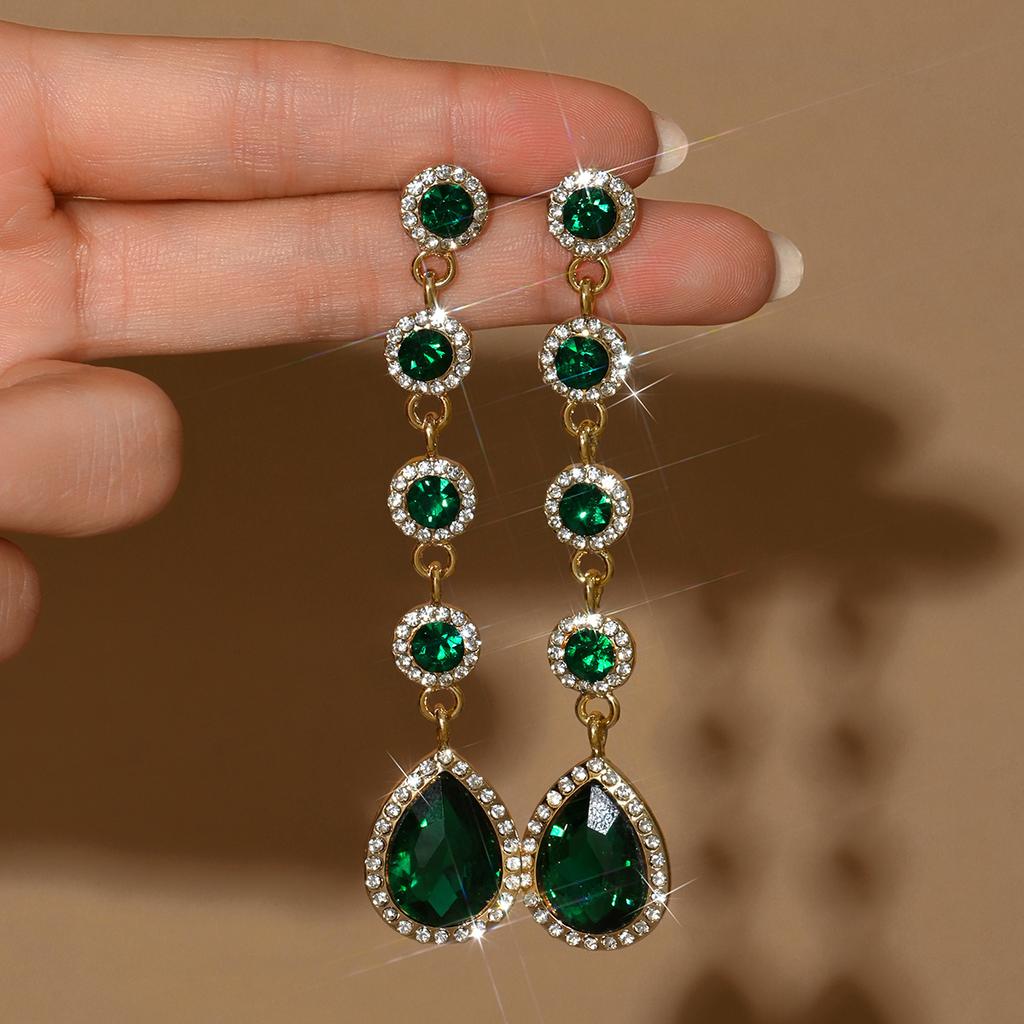 1 Paar einfache und süße tropfenförmige Ohrringe, geeignet für vielseitiges Reisen, als Schmuck für Bräute, Hochzeiten und Bankette