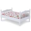 1:12 Mini Doll House Bedroom Bed Model Accessory Room Furniture ToyWhite