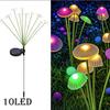 Solar Garden Lights Outdoor, Mushroom Light Outdoor, IP65 Firefly Lamp Outside Decor for Patio Pathway, Sway by Wind