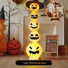 Halloween Light-Up Pumpkin Lantern Ornaments for Festive Decor