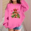Children's Fashionable Casual Long-sleeved Loose Christmas Print Pullover Sweatshirt