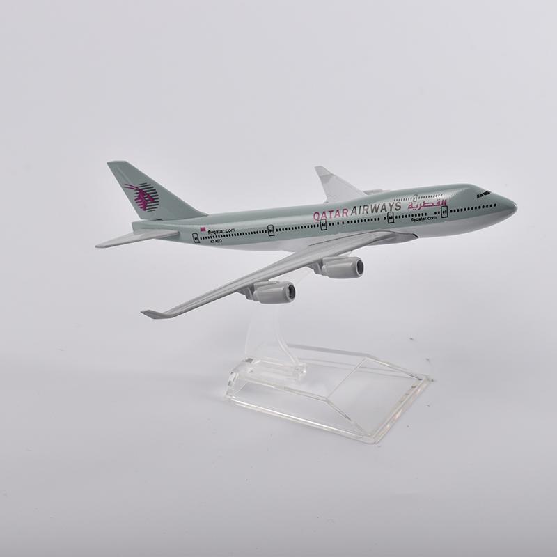 Scară 1/400 16cm Model Avion Airbus A380 Qatar Airways Avioane Metalice Diecast