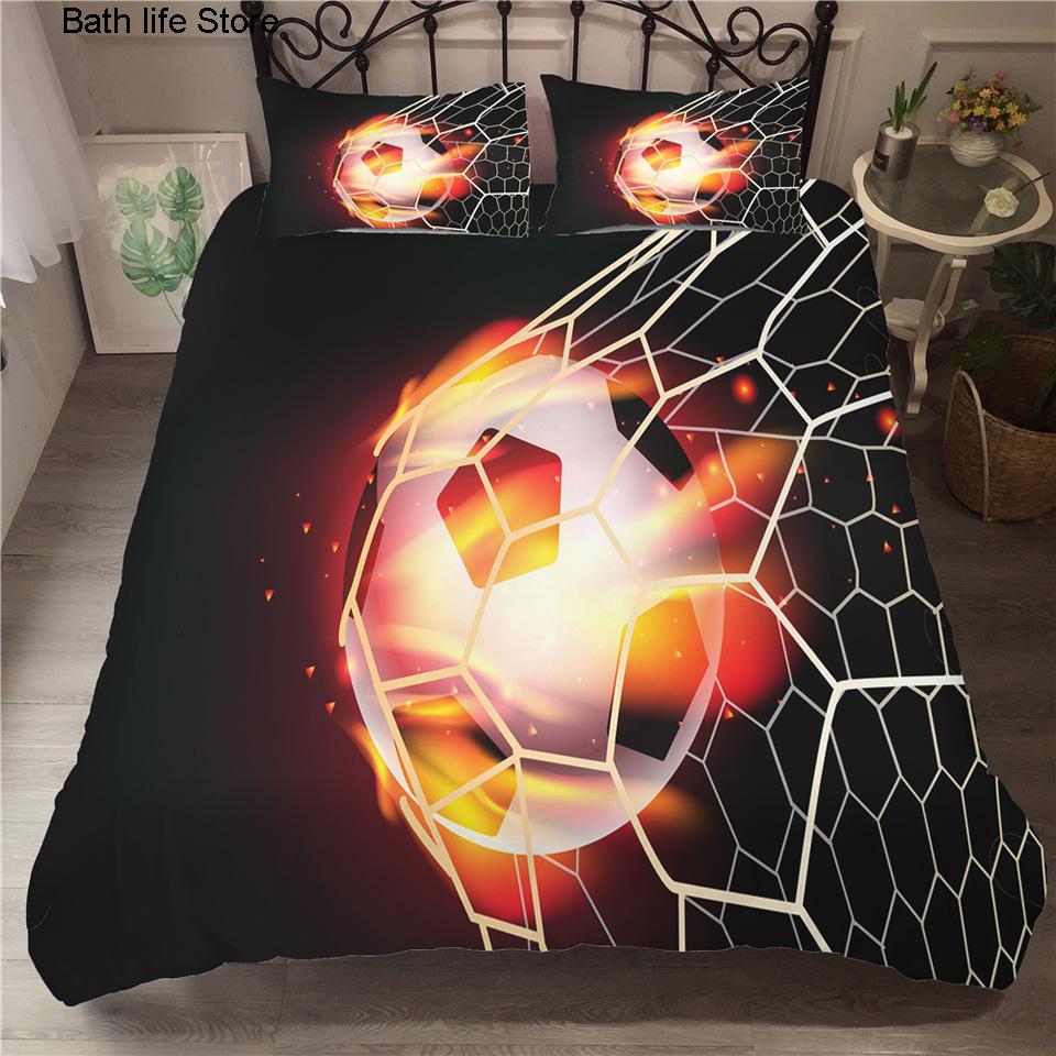 Fußball Bettbezug Fußball Fußball Bettwäsche Sets Edredon Futbol Einzeln Bedruckt Luxus Kind Kinder KEINE Bettlaken Bezüge Bettwäsche
