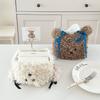 Square Shape Tissue Box Cover Plush Tissue Case Cute Napkin Dispenser Holder  Home Decor