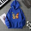 2025 autumn and winter fleece women's sweater threaded cuffs hem loose thermal hooded
